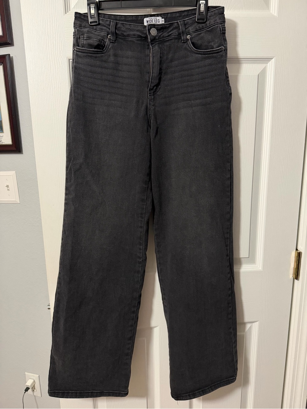 refuge Wide Leg Black Jeans